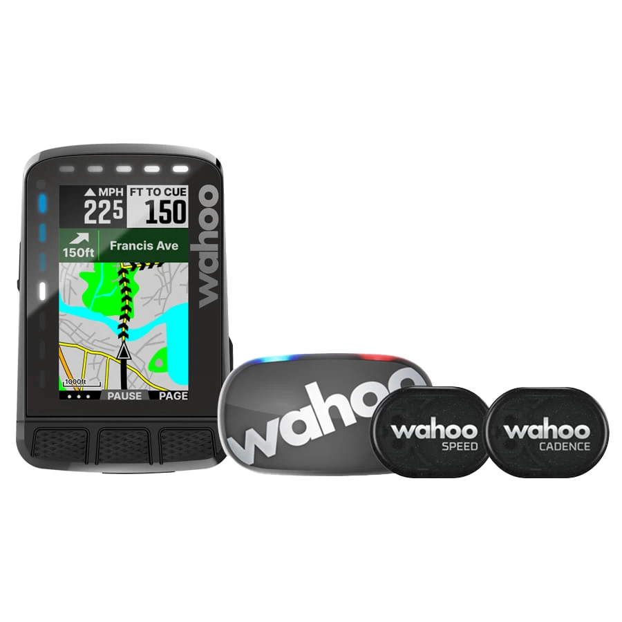 Wahoo Fitness ELEMNT ROAM V2 Wireless GPS Cycle Computer Bundle