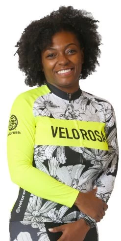 Velorosa Hi Vis Floral Women's Long Sleeve Jersey.