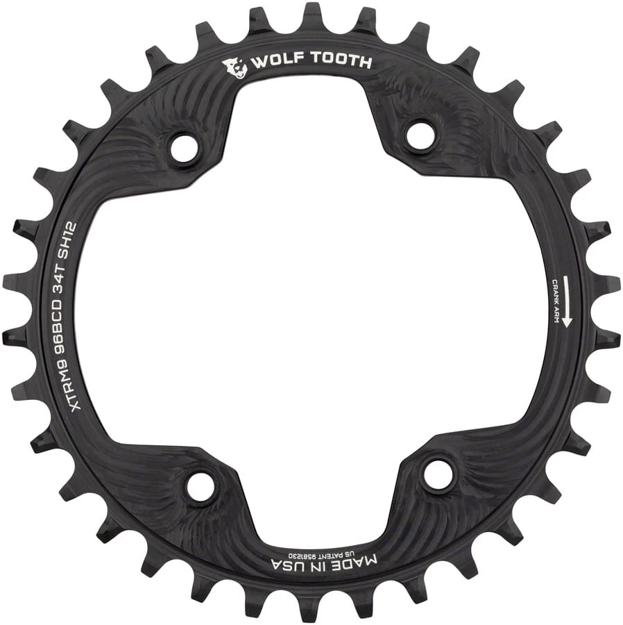 Wolf Tooth Components 96 Asymmetric BCD For Shimano Hyperglide Chainring Returned Item